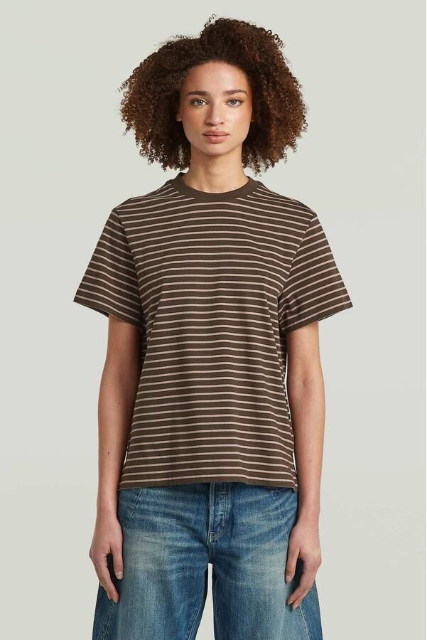G-Star RAW Unit Stripe T-Shirt Meerkleurig Dames