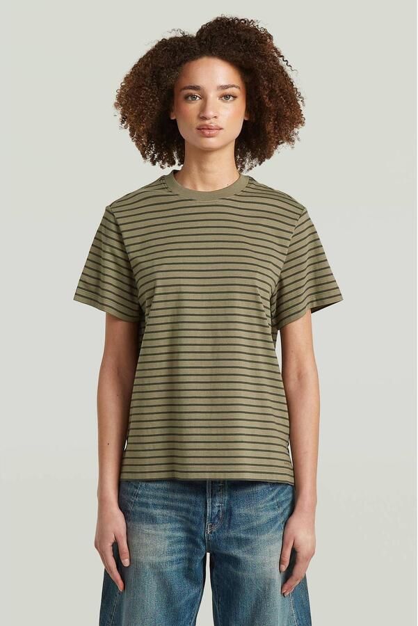 G-Star RAW Unit Stripe T-Shirt Meerkleurig Dames