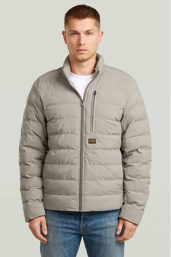 G-Star Raw Regular Fit gewatteerde jas met logopatch model 'Foundation' - Foto 5