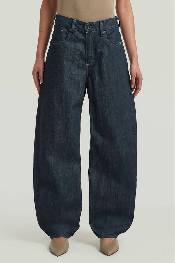 G-STAR high waist barrel jeans donkerblauw