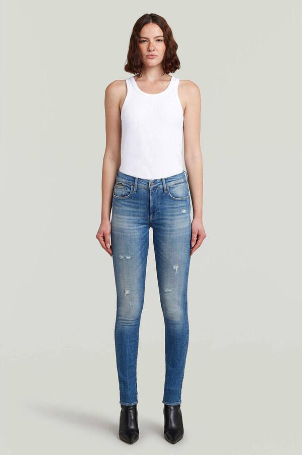 G-STAR high waist skinny jeans medium blue denimn