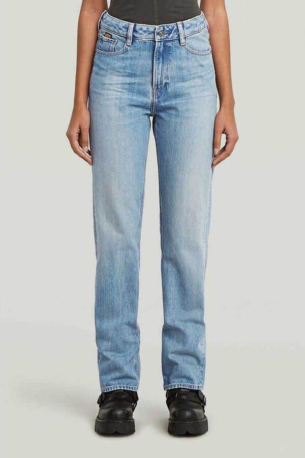 G-STAR high waist straight leg jeans light blue denim - Foto 2