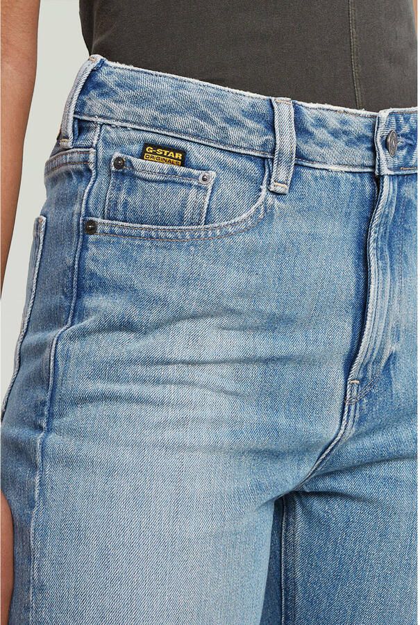 G-STAR high waist straight leg jeans light blue denim