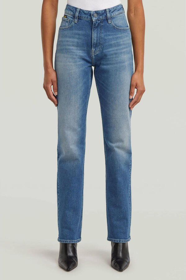 G-STAR high waist straight leg jeans medium blue denim - Foto 2