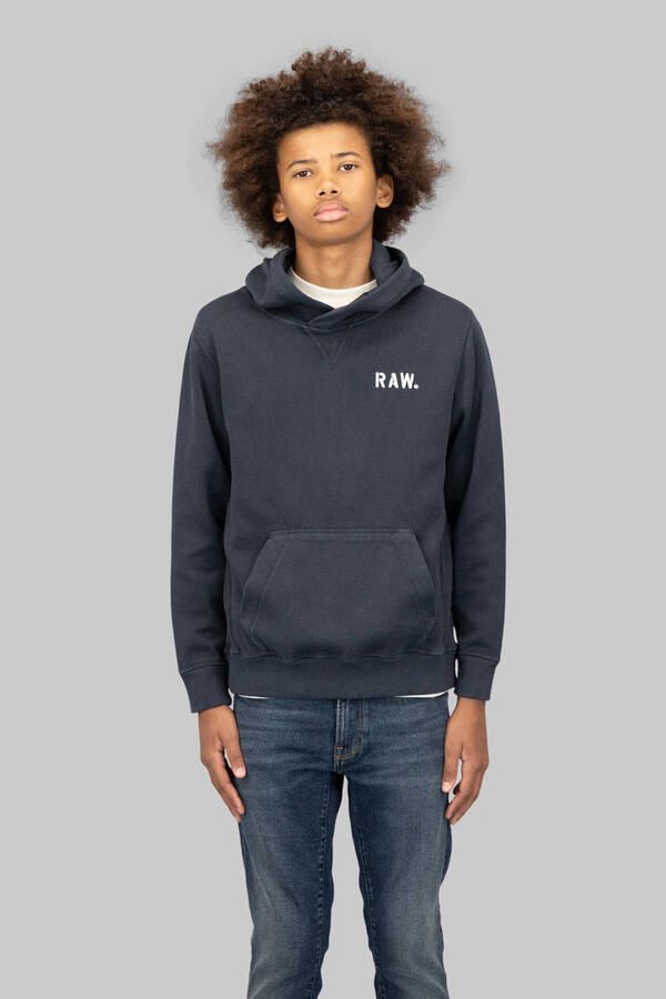 G-Star RAW Premium Core Hooded Sweater voor jongens Donkerblauw jongens