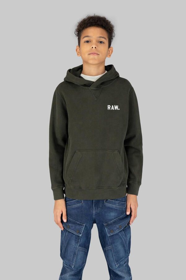 G-Star RAW Premium Core Hooded Sweater voor jongens Groen jongens