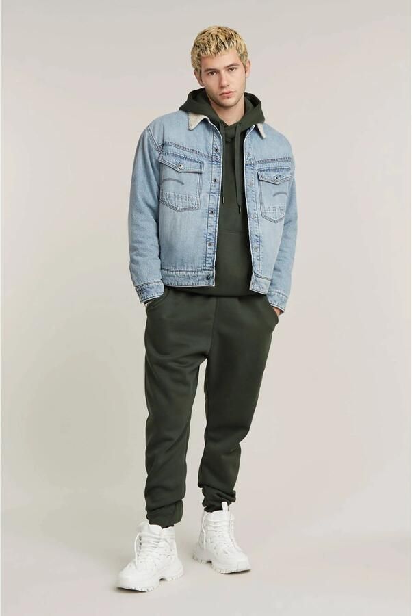 G-STAR RAW Heren Truien & Vesten Premium Core Hdd Sw L\s Donkergroen - Foto 2