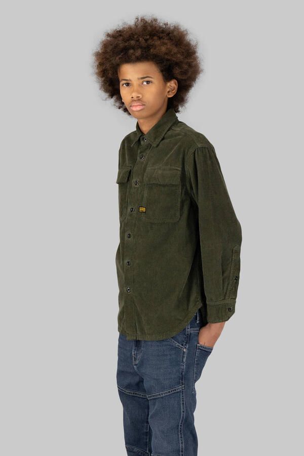 G-Star RAW Overhemd CPO Regular voor jongens Groen jongens - Foto 3