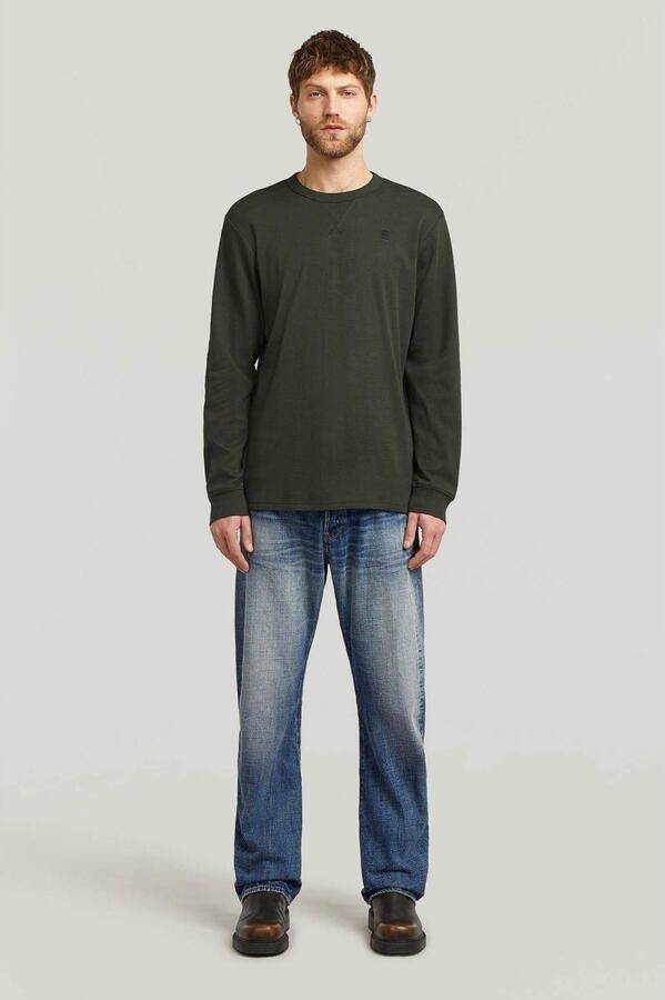 G-Star RAW Longsleeve Nifous R met geribbelde inzet aan de voorkant - Foto 2