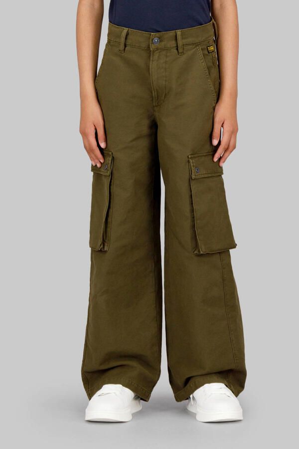 G-Star RAW Cargobroek High Waist voor meisjes Groen meisjes