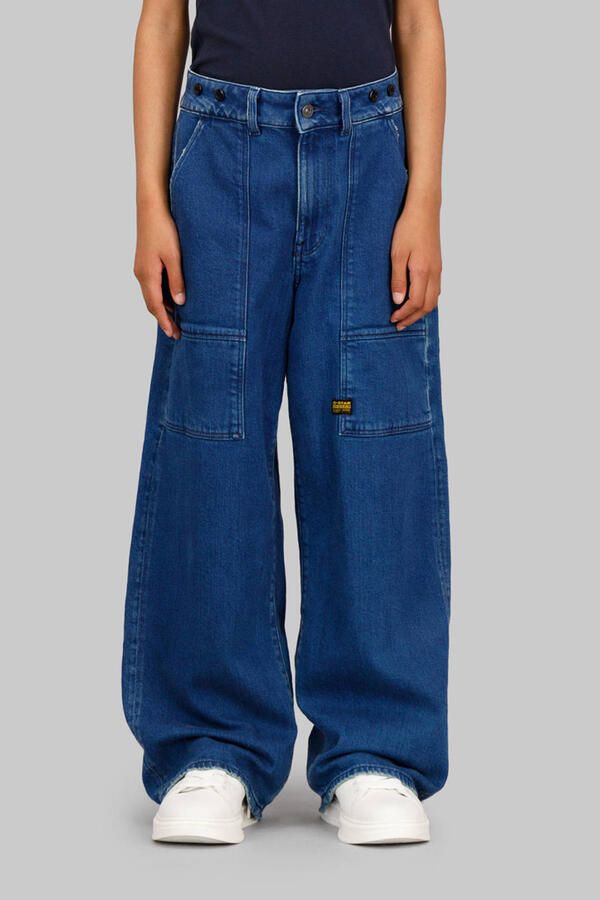 G-Star RAW Barrel Utility High Loose Jeans voor meisjes Midden blauw meisjes