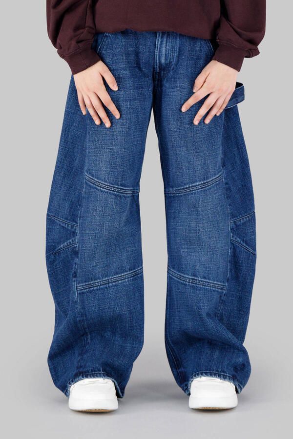 G-Star RAW Bowey Extreme Carpenter Loose Jeans voor meisjes Midden blauw meisjes