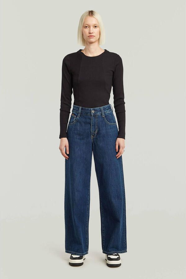 G-Star RAW Skater High Loose Jeans Donkerblauw Dames