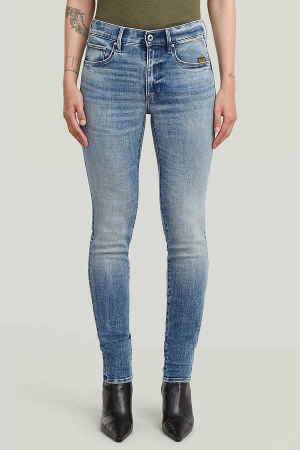 G-Star RAW 3301 Skinny Jeans Midden blauw Dames