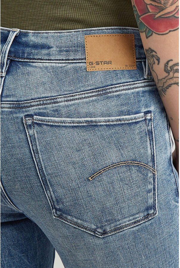 G-Star RAW 3301 Skinny Jeans Midden blauw Dames - Foto 2