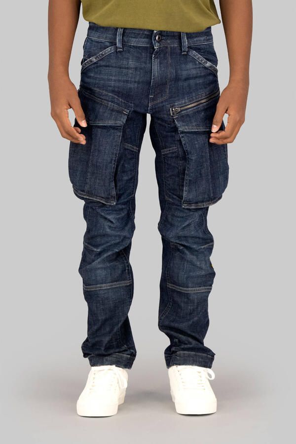 G-STAR low waist tapered jeans dark blue denim