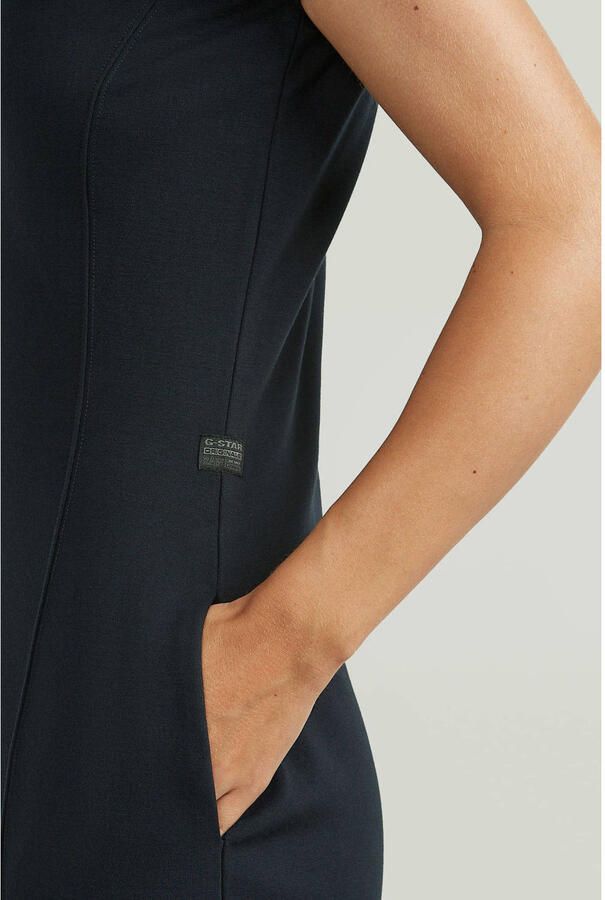 G-Star RAW Soft Sculpt Fit Flare Jurk Donkerblauw Dames - Foto 3