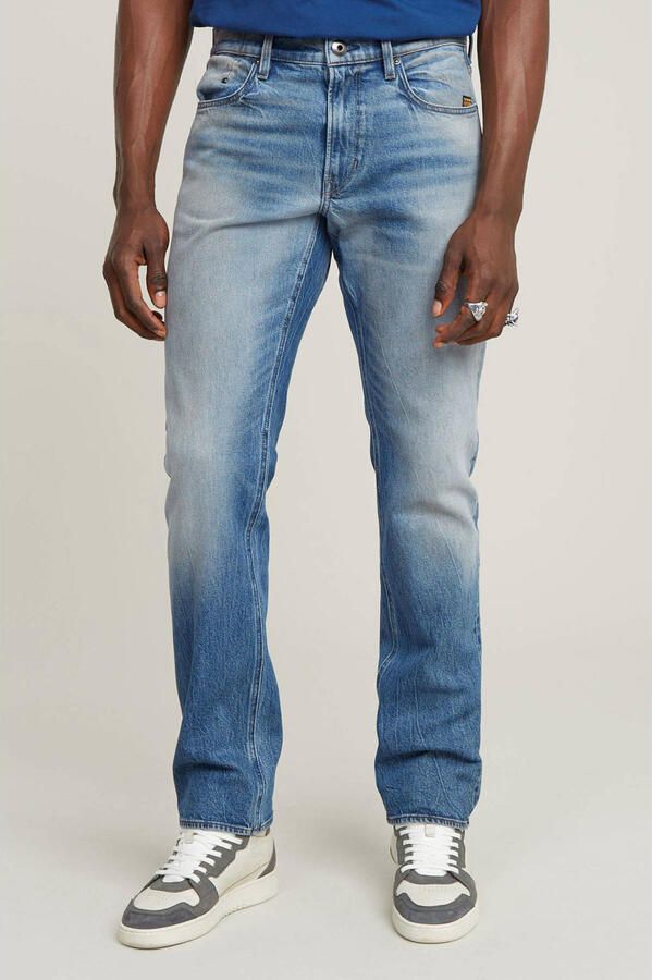 G-Star RAW Mosa Straight Jeans Midden blauw Heren - Foto 3