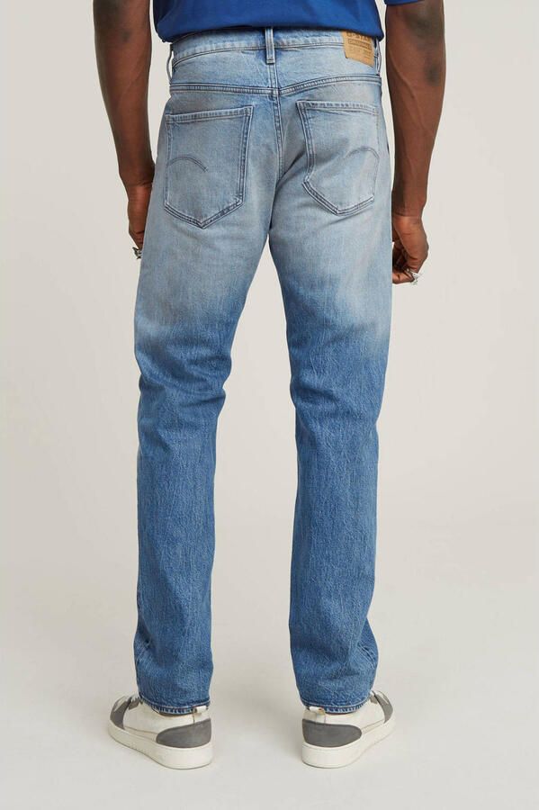 G-Star RAW Mosa Straight Jeans Midden blauw Heren - Foto 2
