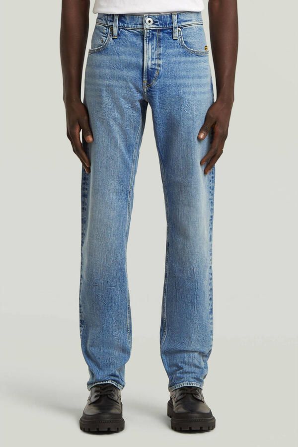 G-Star Raw Straight leg jeans met steek- en achterzakken model 'Mosa' - Foto 2