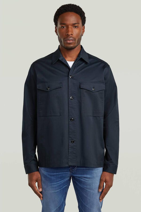 G-Star Raw Regular fit overhemdjack met borstzakken
