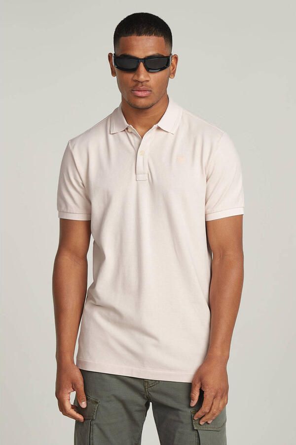 G-Star RAW Dunda Overdyed Slim Polo Roze Heren - Foto 2