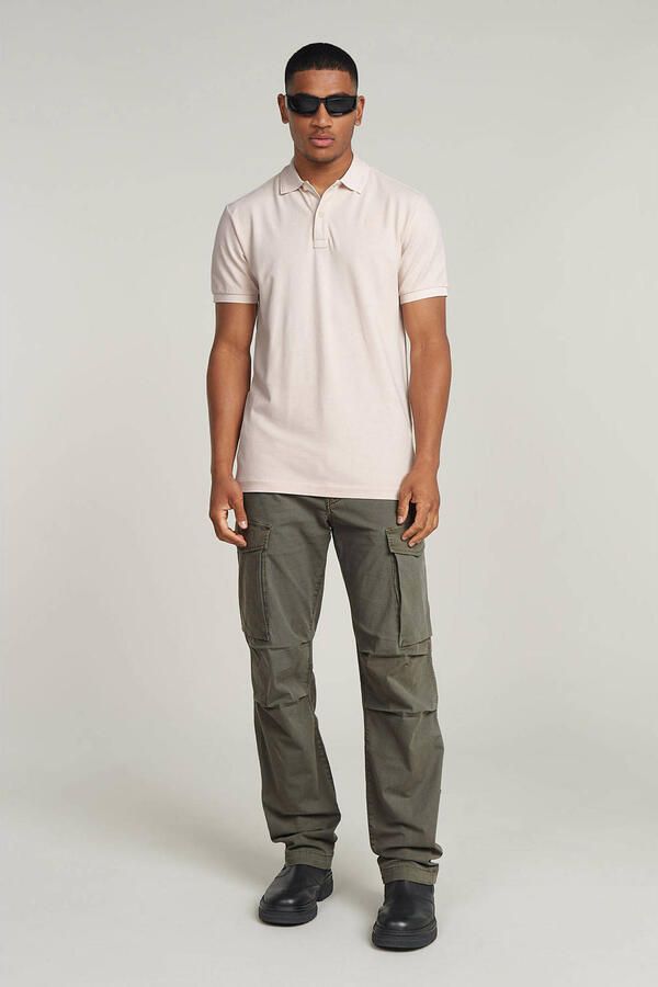 G-Star RAW Dunda Overdyed Slim Polo Roze Heren