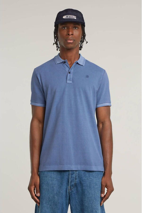 G-Star RAW Poloshirt Dunda slim fit Logo-embossing op de borst - Foto 3