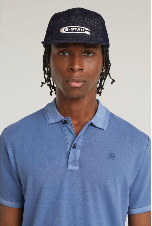 G-Star RAW Poloshirt Dunda slim fit Logo-embossing op de borst