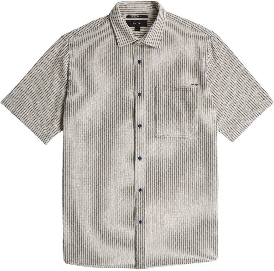 G-Star Raw regular fit vrijetijdsoverhemd in met korte mouwen design