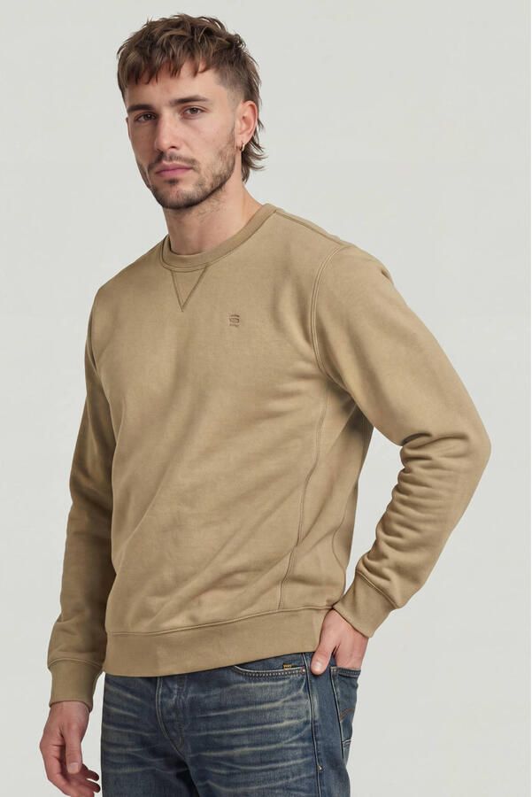 G-STAR RAW Heren Truien & Vesten Premium Core R Sw L\s Beige - Foto 5
