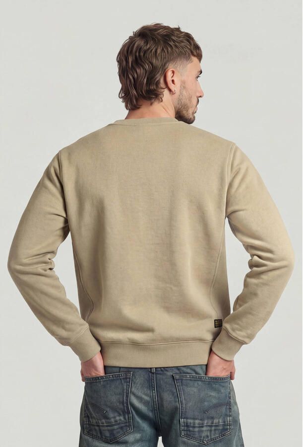 G-STAR RAW Heren Truien & Vesten Premium Core R Sw L\s Beige - Foto 6
