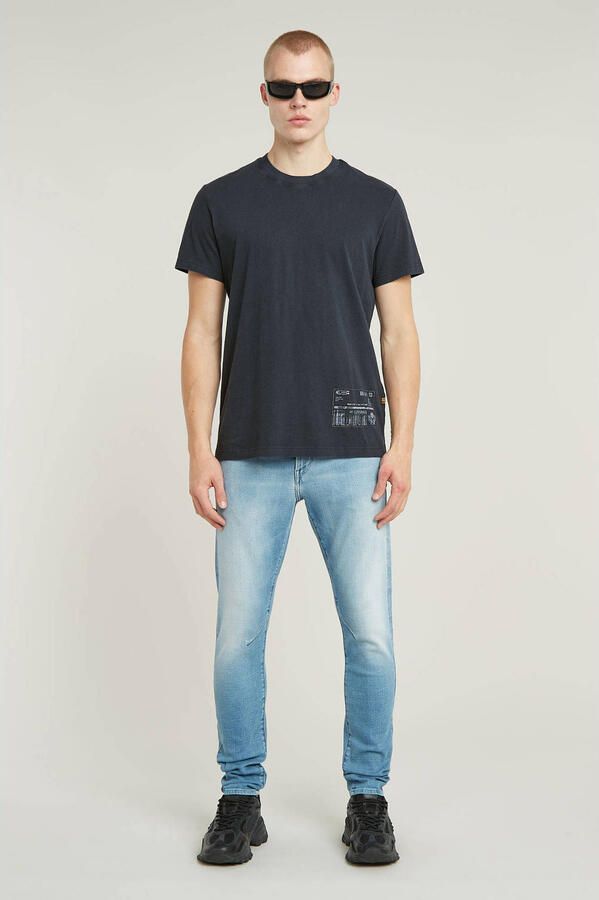G-Star RAW Shipping Graphic Overdyed T-Shirt Donkerblauw Heren - Foto 2