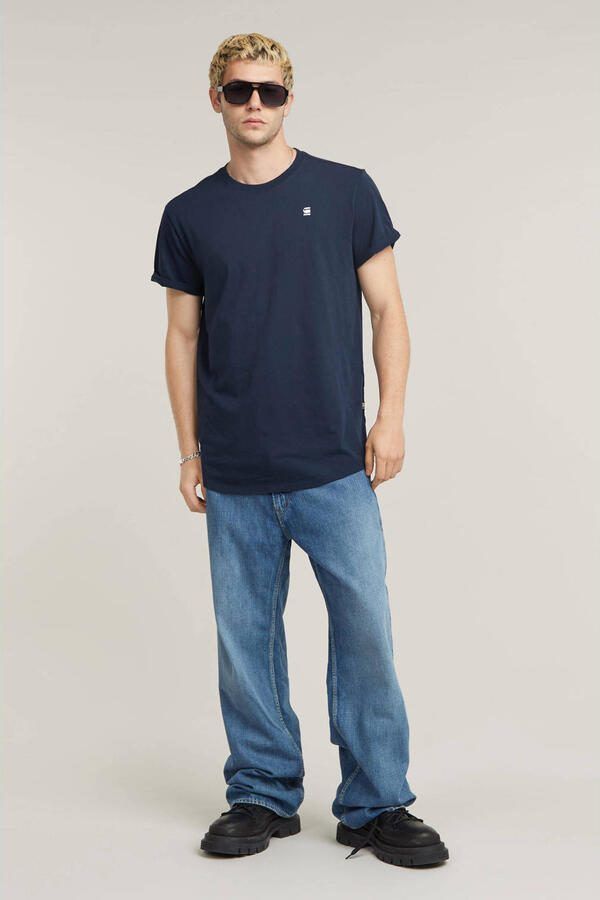 G-STAR RAW Heren Polo's & T-shirts Lash R T S s Donkerblauw - Foto 5