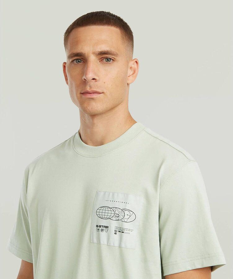 G-Star RAW Applique Graphic T-Shirt Groen Heren - Foto 2
