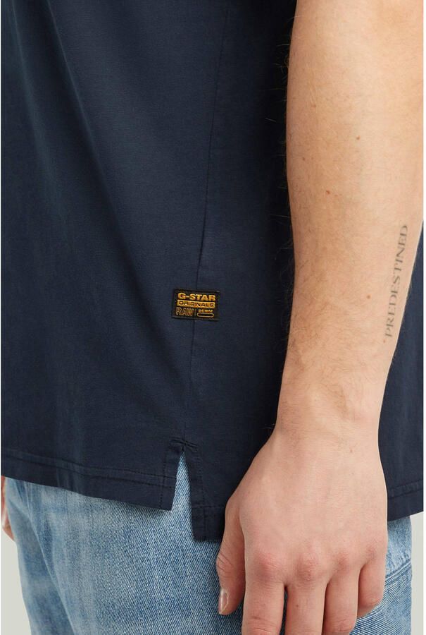 G-STAR RAW Heren Polo's & T-shirts Nifous R T Donkerblauw - Foto 7
