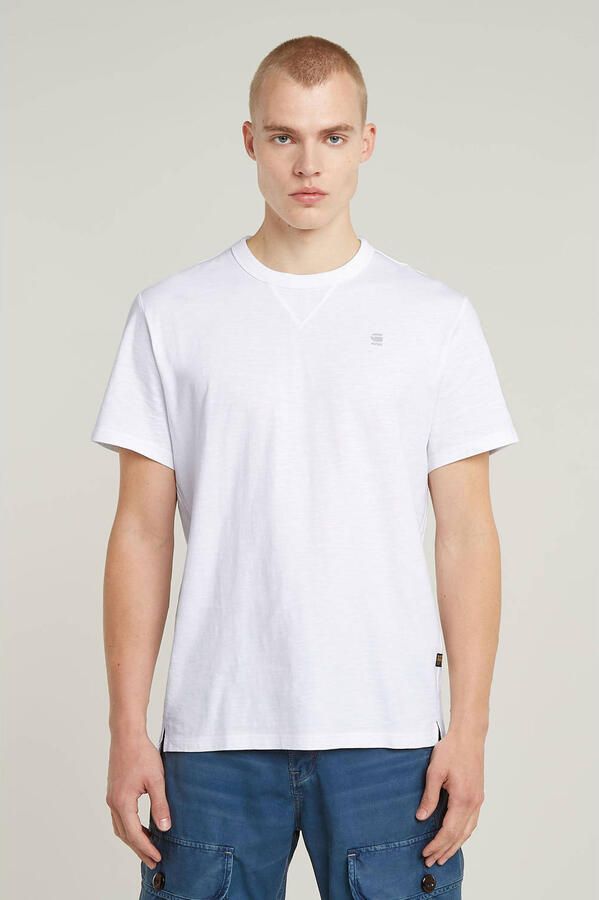 G-Star Raw T-shirt met labelstitching en ronde hals - Foto 2
