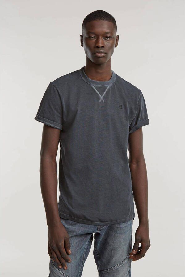 G-Star RAW T-shirt Nifous Ronde hals met ribinzet