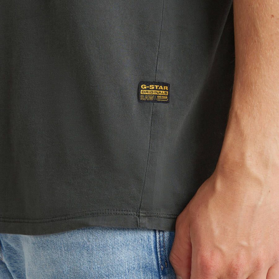 G-Star RAW Shirt met korte mouwen Lash Ronde hals logo-applicatie - Foto 5