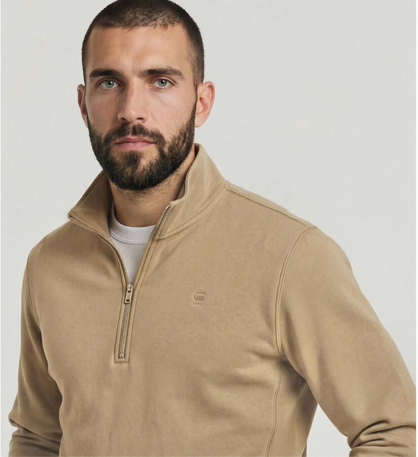 G-STAR RAW Heren Truien & Vesten Premium Core Half Zip R Sw L\s Beige - Foto 6