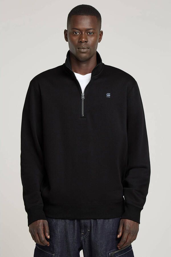 G-Star Raw Sweatshirt met schipperskraag en logostitching - Foto 3