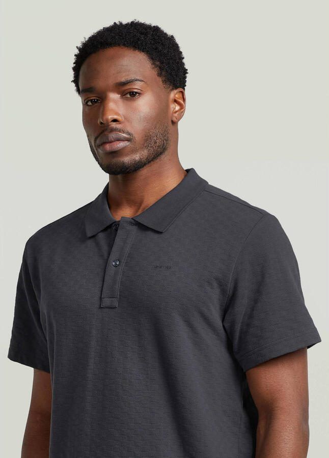 G-STAR regular polo donkerblauw - Foto 2