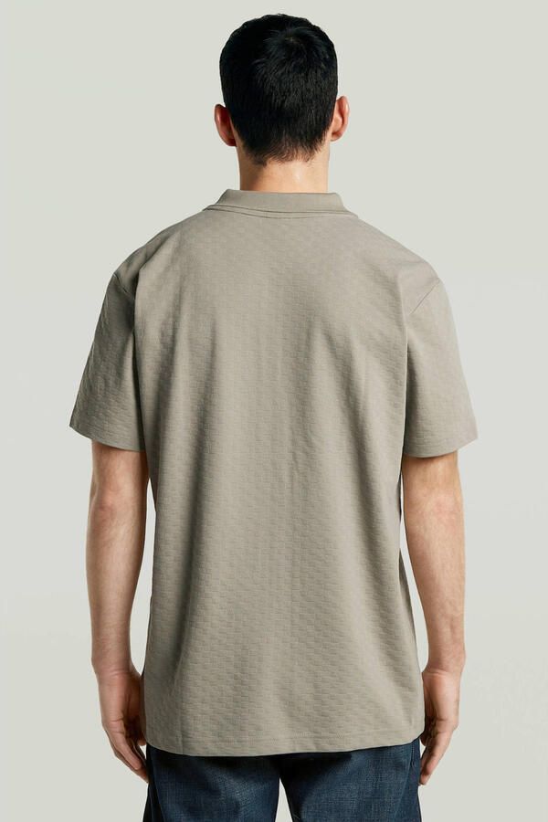 G-Star RAW Core Regular Jacquard Polo Beige Heren - Foto 2