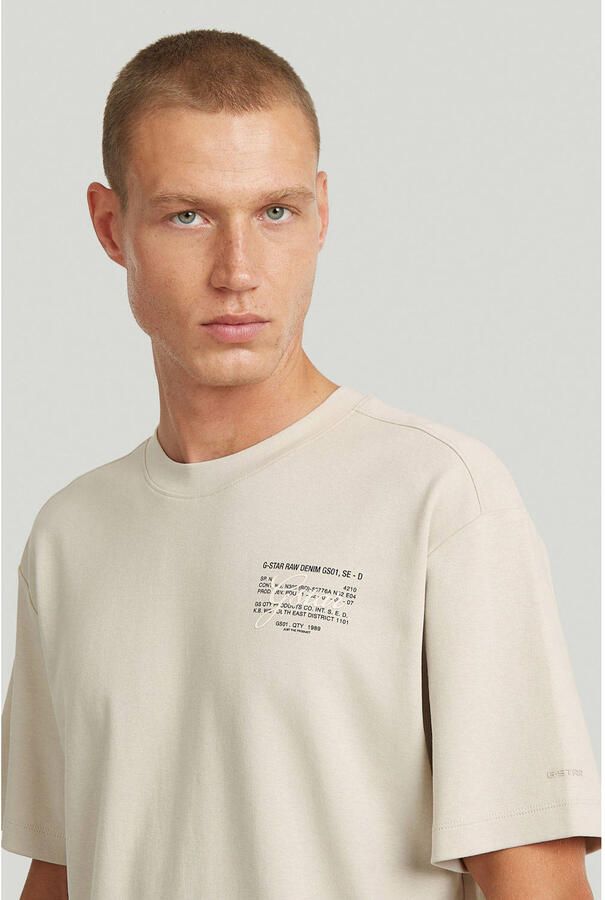 G-STAR RAW Heren Polo's & T-shirts Script Gr R T Zand - Foto 5
