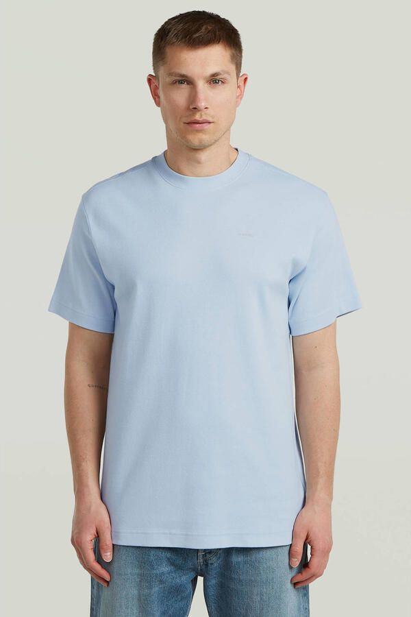 G-Star RAW True Regular T-Shirt Lichtblauw Heren