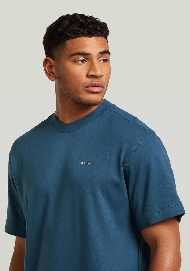 G-Star RAW True Regular T-Shirt Midden blauw Heren - Foto 2