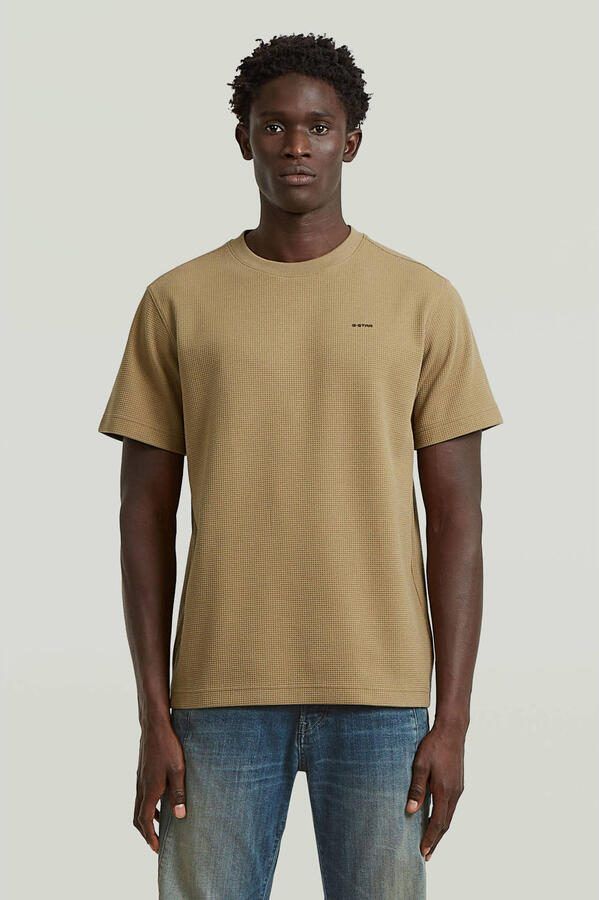 G-STAR RAW Heren Polo's & T-shirts True Regular Structured R T Camel - Foto 5