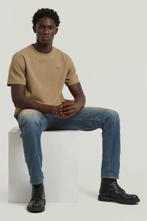 G-STAR RAW Heren Polo's & T-shirts True Regular Structured R T Camel - Foto 7
