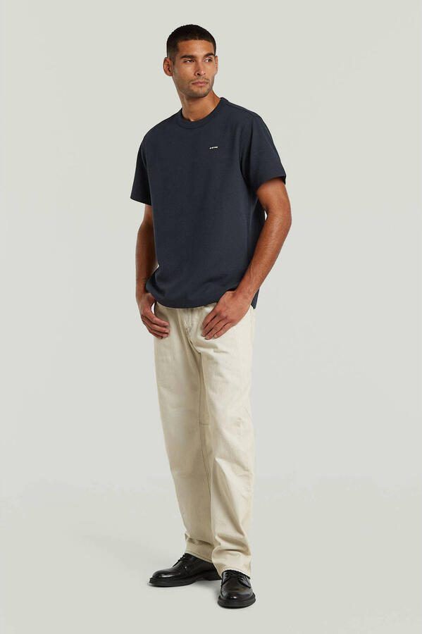 G-Star RAW True Regular Structured T-Shirt Donkerblauw Heren - Foto 2
