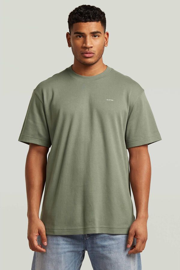 G-Star RAW True Regular T-Shirt Groen Heren
